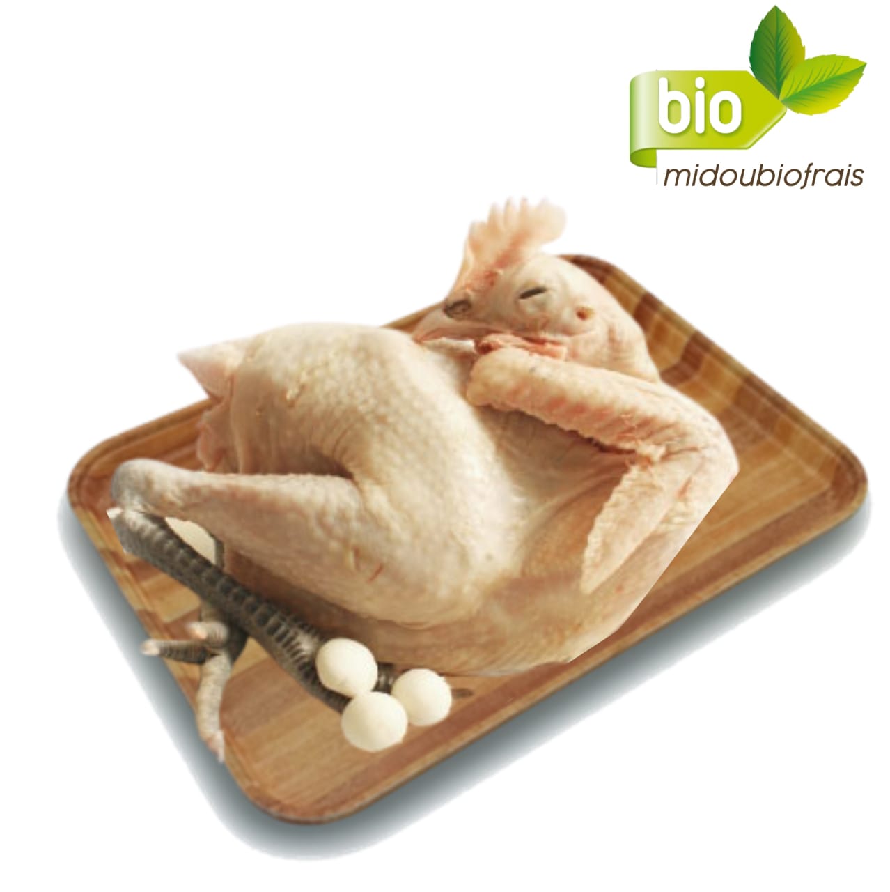 Viande de poulet local bicyclette bio et fraiche